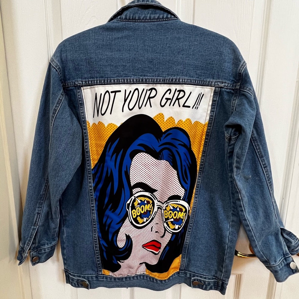 Oversized denim jacket